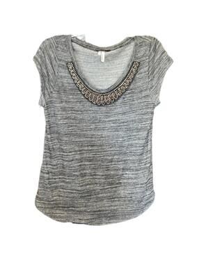 Studio Y | Women's Gray & Black Blouse | Size Large | 0559